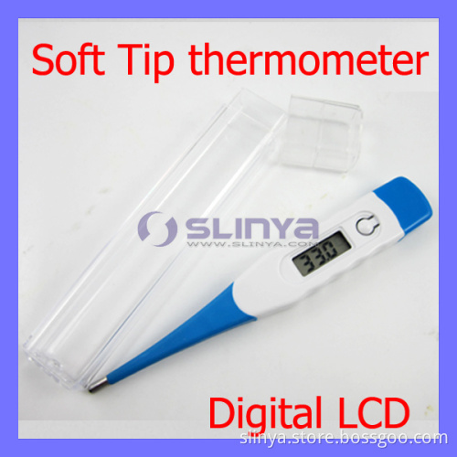 Portable Soft Tip Head Pin Digital LCD Thermometer for Kids Baby (SL-T12)